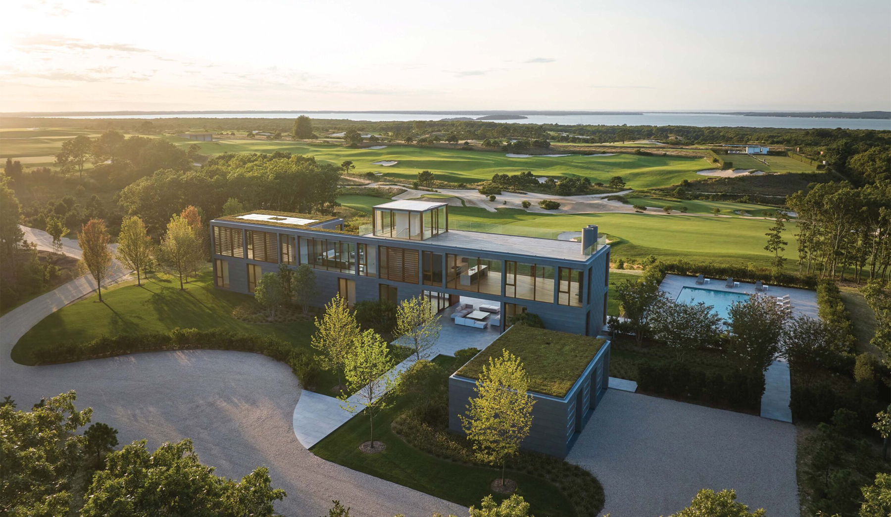 cost of green roof on a modern home design